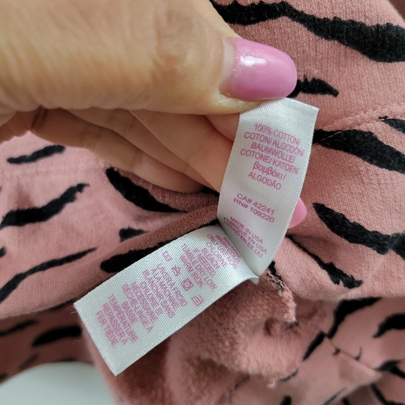 Velvet by Graham and Spencer Hilda Zebra Cotton Fleece Pullover - Picture 7 of 7